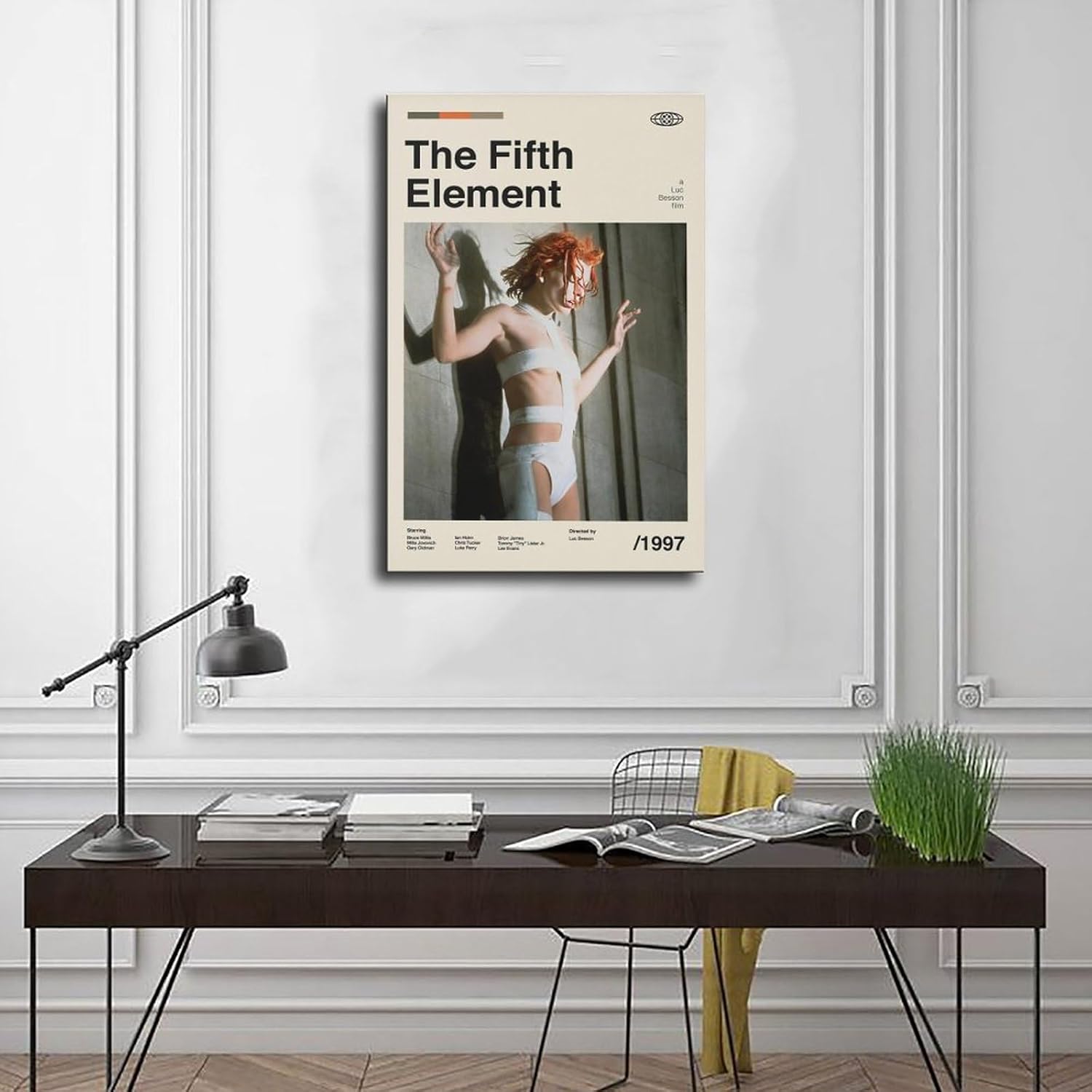 ETOMEY The Fifth Element Vintage Movie Poster - Bruce Willis Milla Jovovich - Canvas Poster Bedroom Decor Sports Landscape Office Room Decor Gift Unframe-style 12x18inch(30x45cm) - Image 3