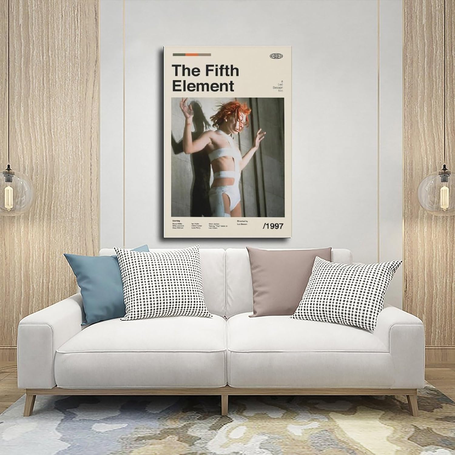 ETOMEY The Fifth Element Vintage Movie Poster - Bruce Willis Milla Jovovich - Canvas Poster Bedroom Decor Sports Landscape Office Room Decor Gift Unframe-style 12x18inch(30x45cm) - Image 5